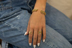 24K Gold Twisted Bangle