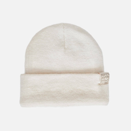 Check Yourself Checkered Reversible Beanz Beige: Adult