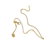Waterproof Gold Box Chain Pearl Pendant Necklace