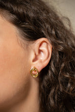 Load image into Gallery viewer, 18k Gold Looped Duo Studs