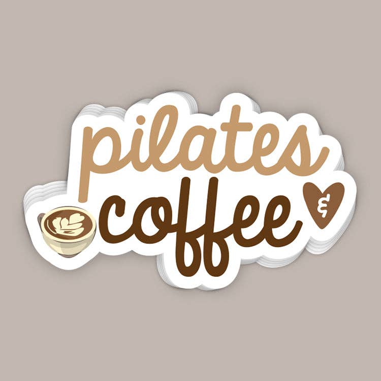 Pilates & Coffee Decal