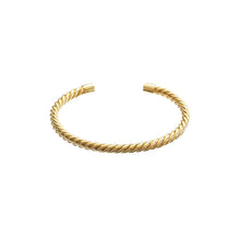 Load image into Gallery viewer, 24K Gold Twisted Bangle