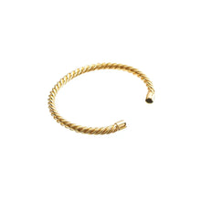 Load image into Gallery viewer, 24K Gold Twisted Bangle