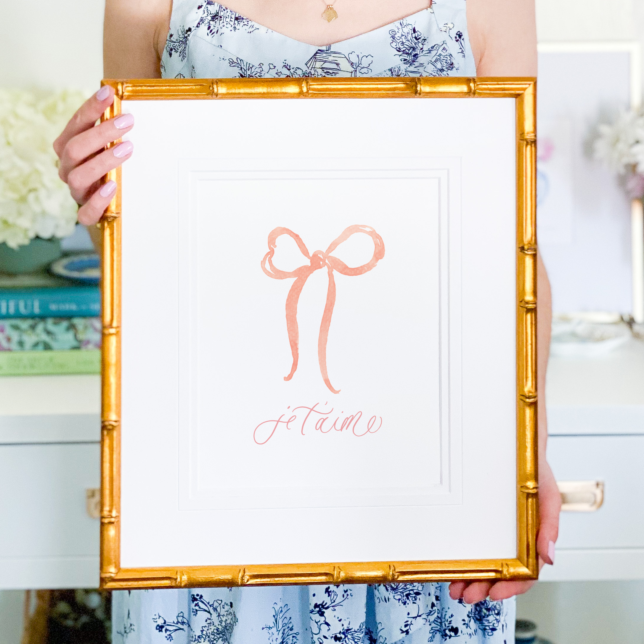 Je T'aime Watercolor Art Print