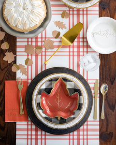 Harvest/Thanksgiving Maple Leaf Shaped 7" Plate 8ct