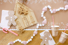 Load image into Gallery viewer, Gingerbread House Bamboo Cutting Board