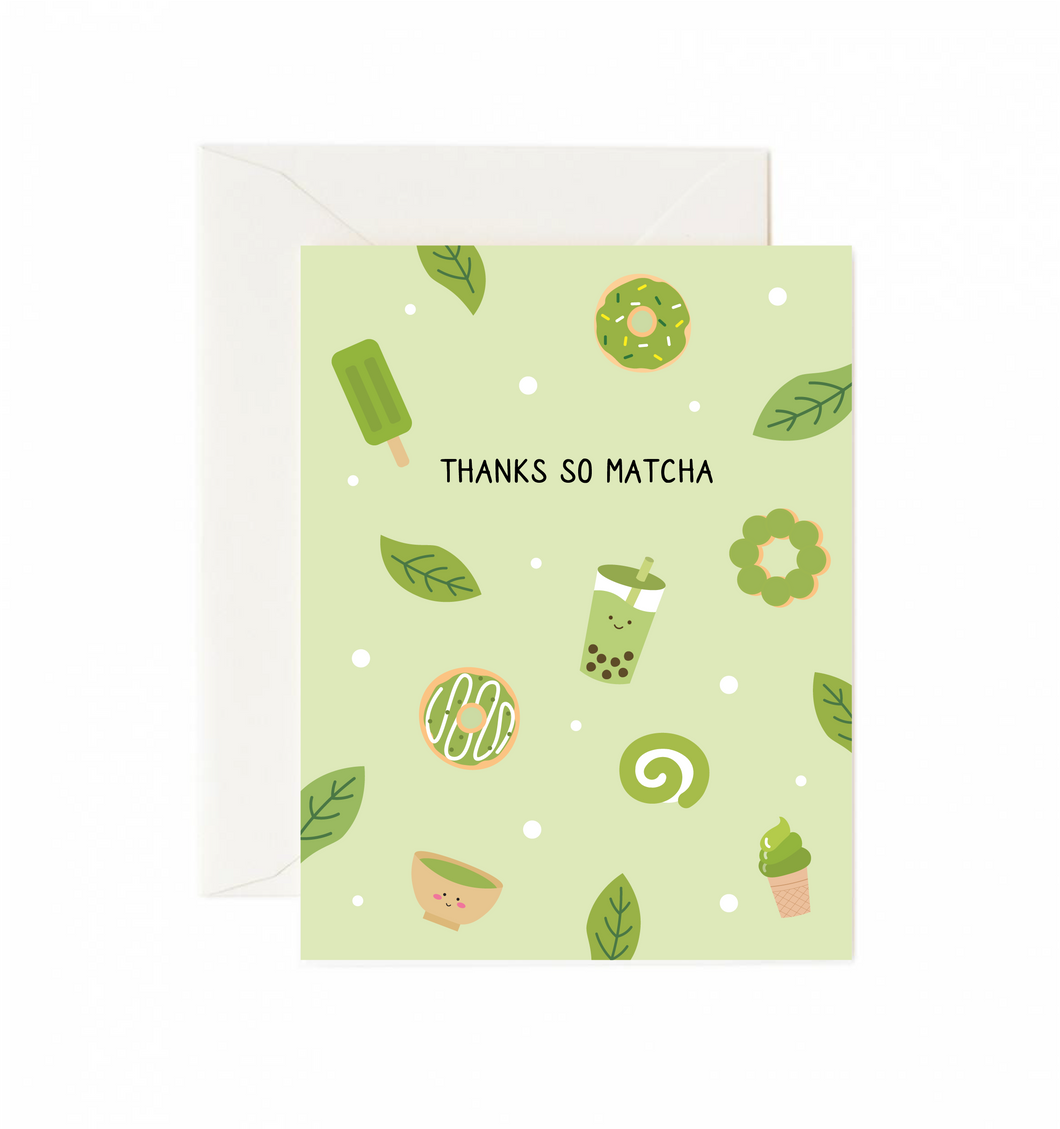 Thanks So Matcha Card