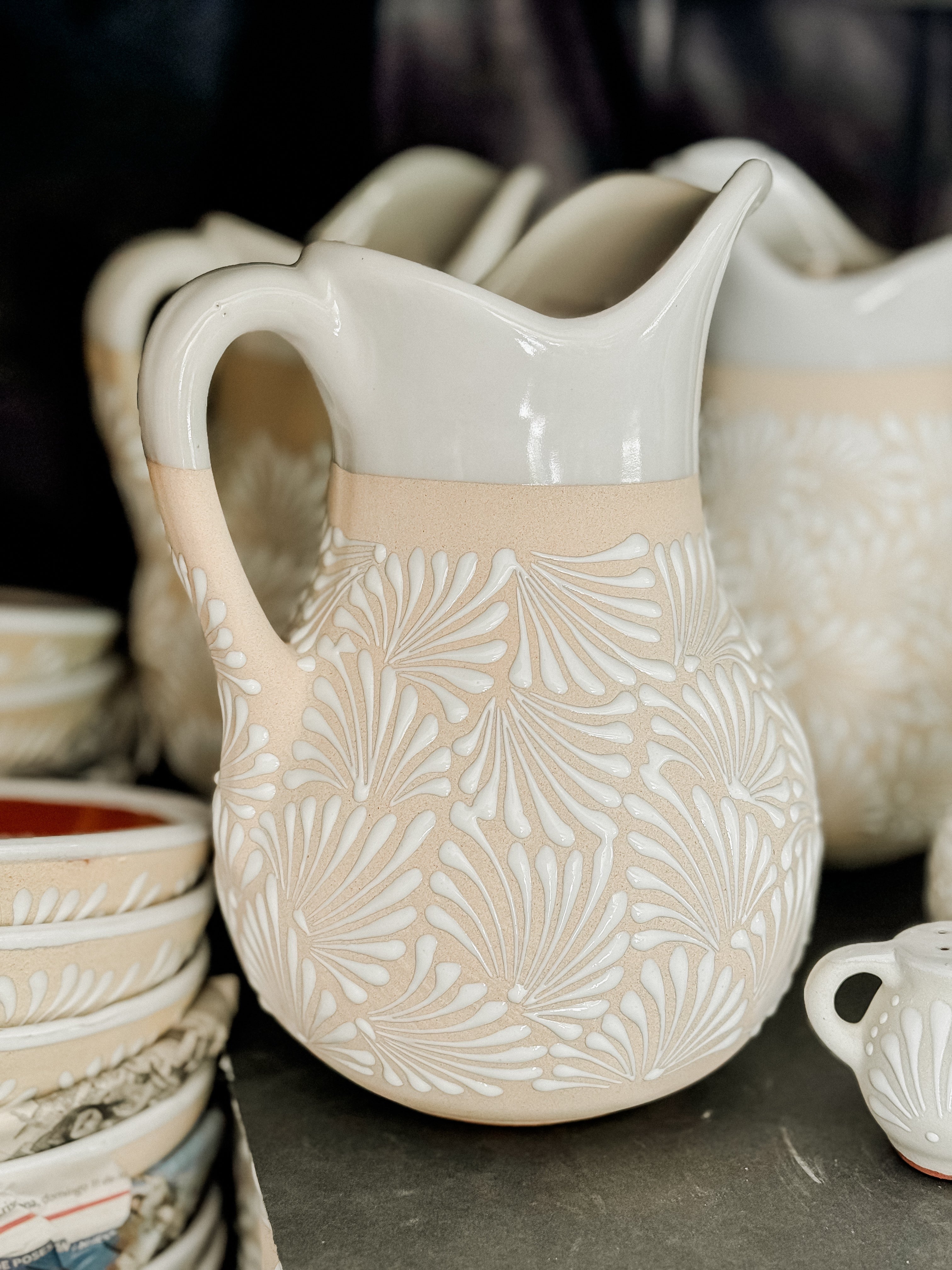 Talavera Jarra y Vasos Set