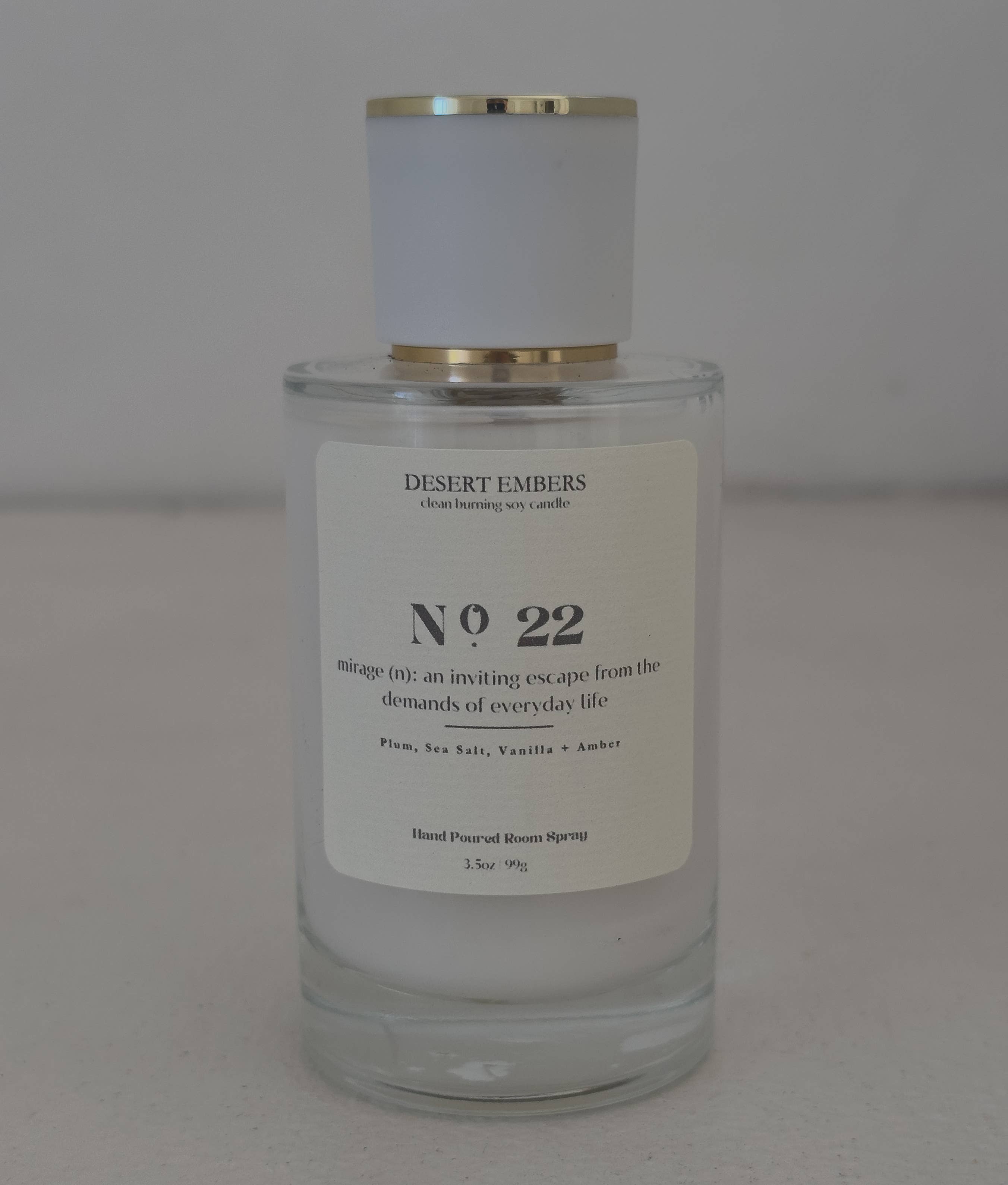 No. 22: Mirage - Ocean Scented Room Spray Amber & Sea Salt