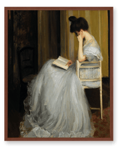 Load image into Gallery viewer, Vintage Portrait Woman Reading Print