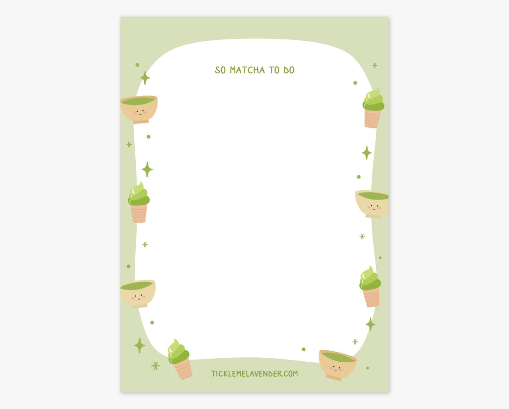 So Matcha To Do Notepad