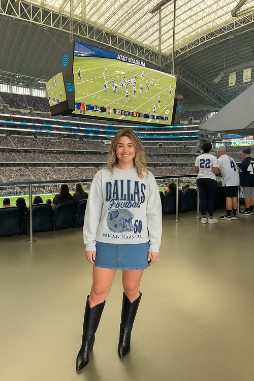 90's Vintage Dallas Football Oversized 90's Sweatshirt