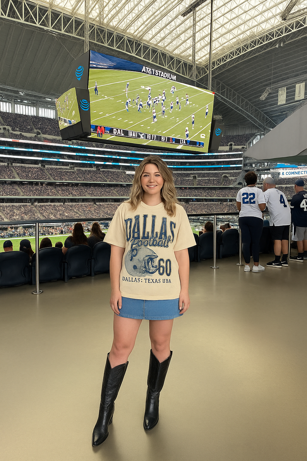 90's Vintage Dallas Football Oversized TShirt (New Design)