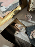 Vintage Portrait Woman Reading Print