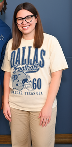 90's Vintage Dallas Football Oversized TShirt (New Design)