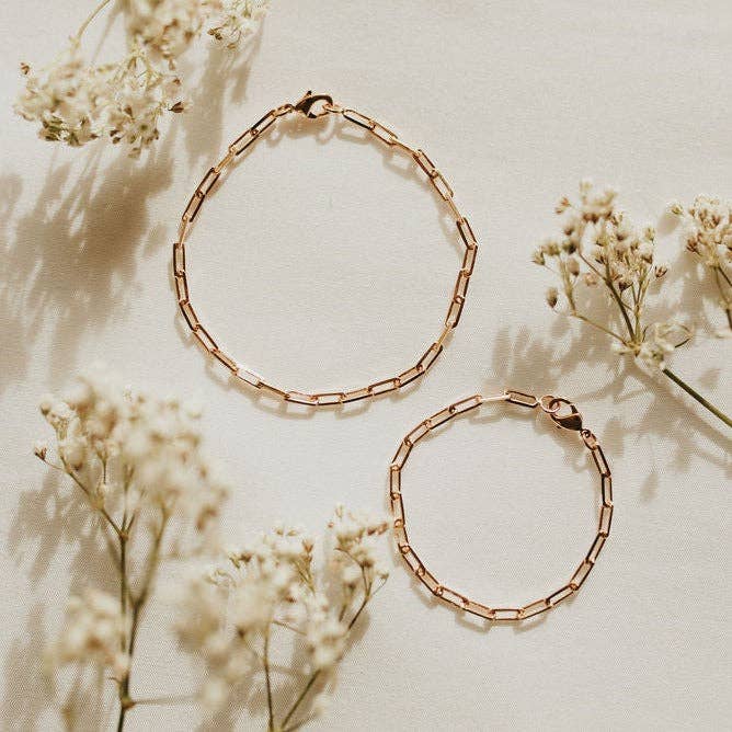 *Littles* Madeline Gold Filled Paperclip Bracelet 6"