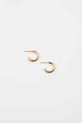 Tiny Tube Dangle Earrings Hoops