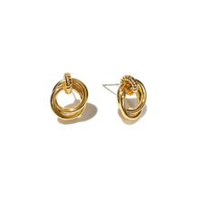 Load image into Gallery viewer, 18k Gold Looped Duo Studs