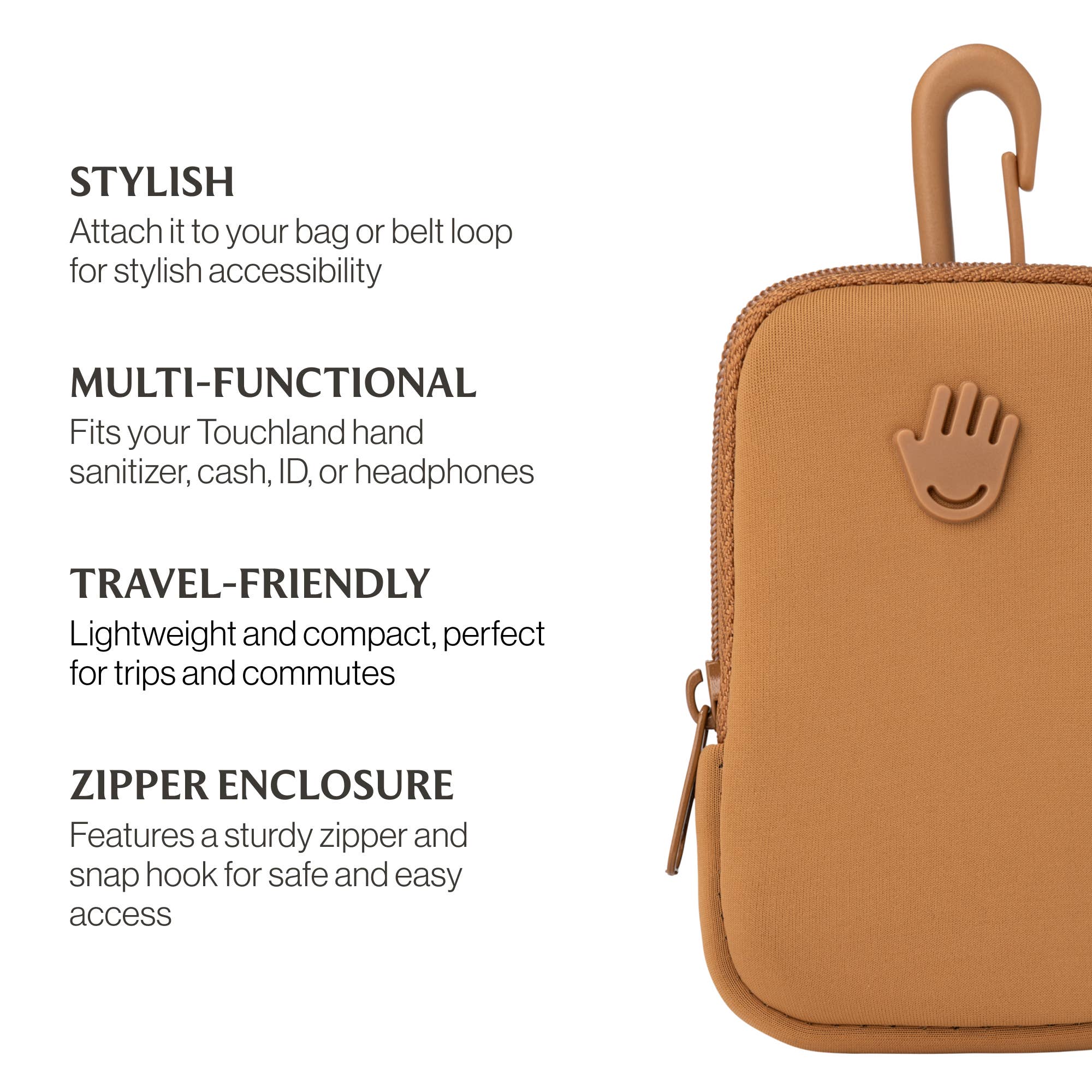 Caramel Touchette Pouch