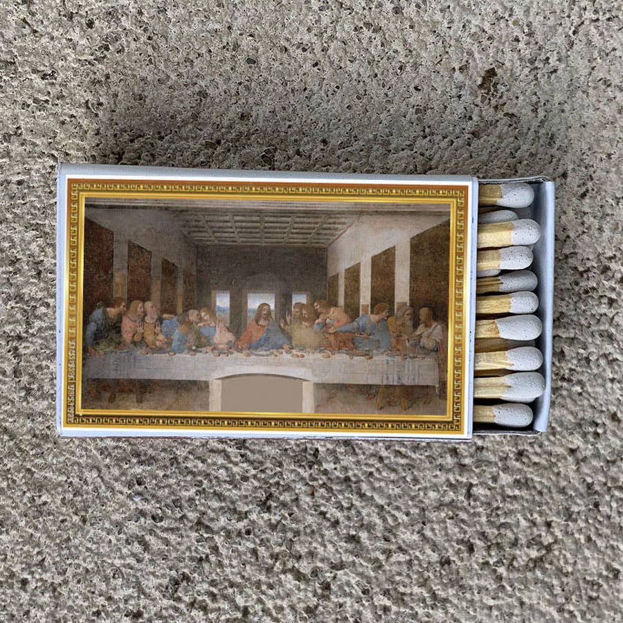 Matches • Art •Last Supper da Vinci • Home Decor for Candles