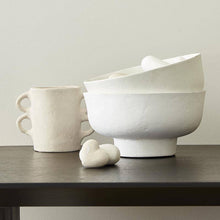 Load image into Gallery viewer, Paper Mache Decor - White Bowl