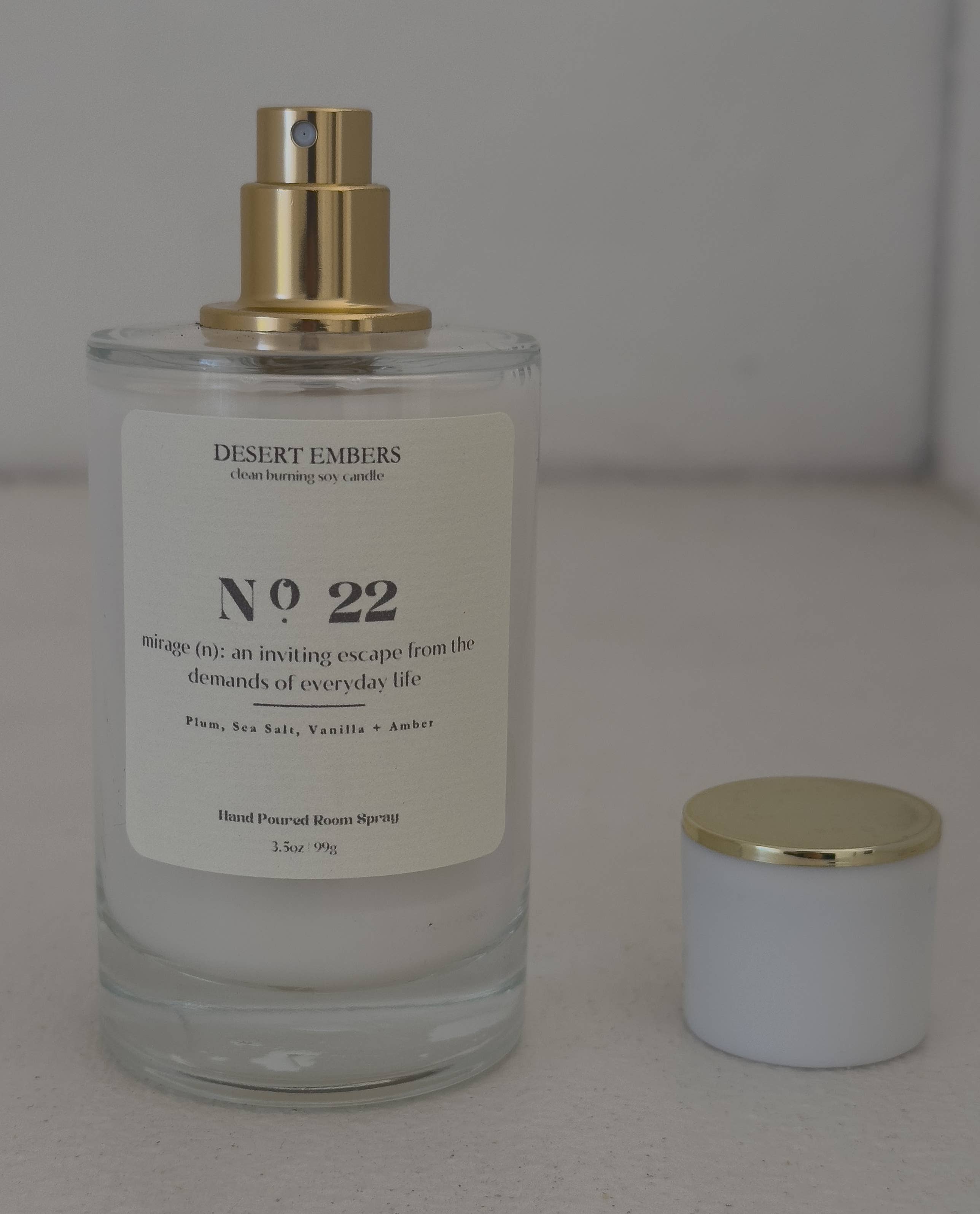 No. 22: Mirage - Ocean Scented Room Spray Amber & Sea Salt