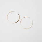 Thin Hammered Hoops
