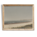 Vintage Abstract Coastal Painting | Soft Neutral Tones