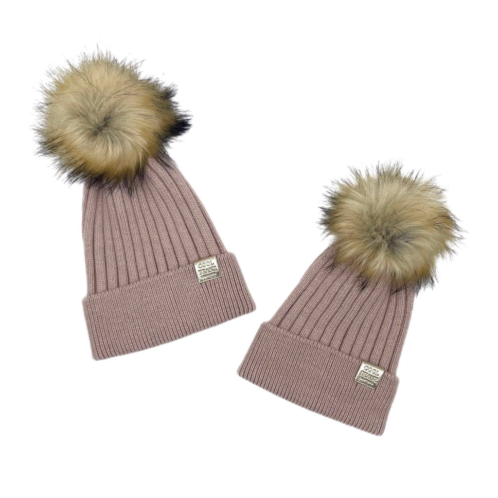 LUX BEANZ BLUSH: ADULT / REMOVABLE POM