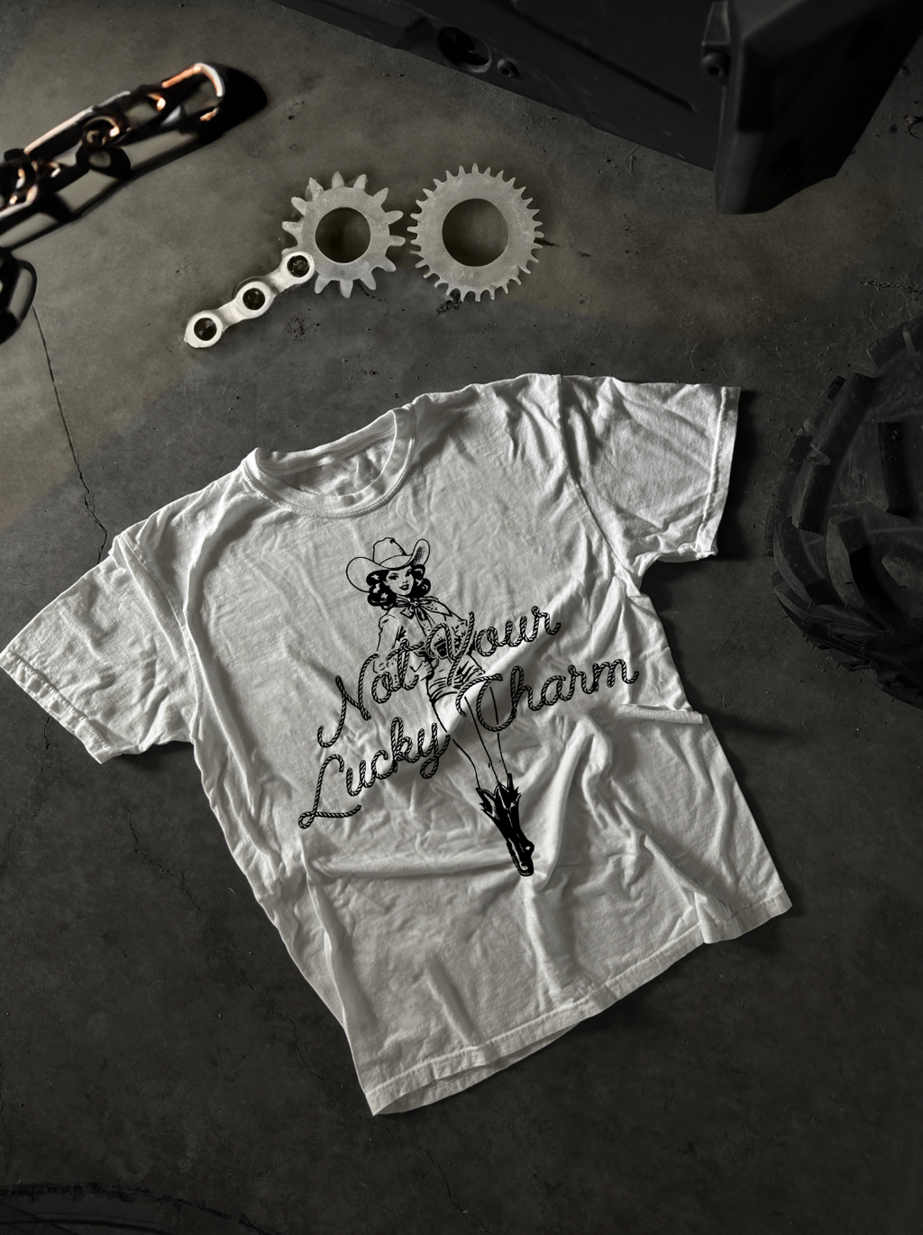 Lucky Charm Cowboy Graphic T-Shirt