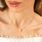 Tiny Gold Puffy Heart Necklace