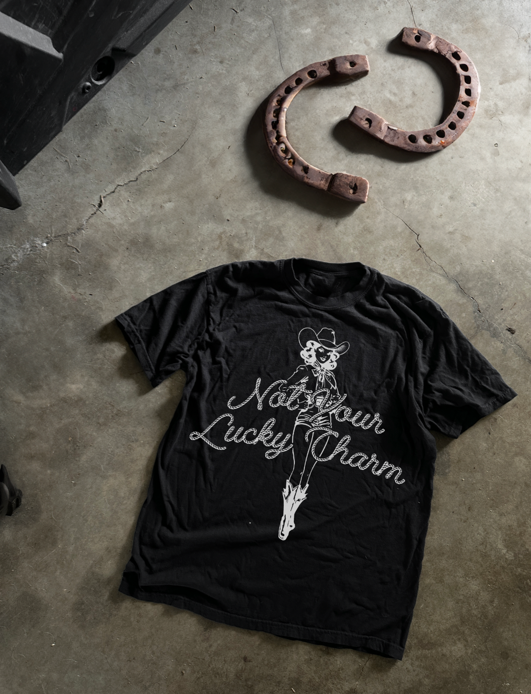 Lucky Charm Cowboy Graphic T-Shirt