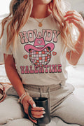 "HOWDY VALENTINE" GRAPHIC TEE
