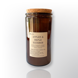 Apples & Maple Bourbon Fall Soy Candle | Apothecary| 14.5 oz
