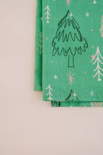 Load image into Gallery viewer, Full Pattern Winter Trees | Christmas Holiday Flour Sack Towel