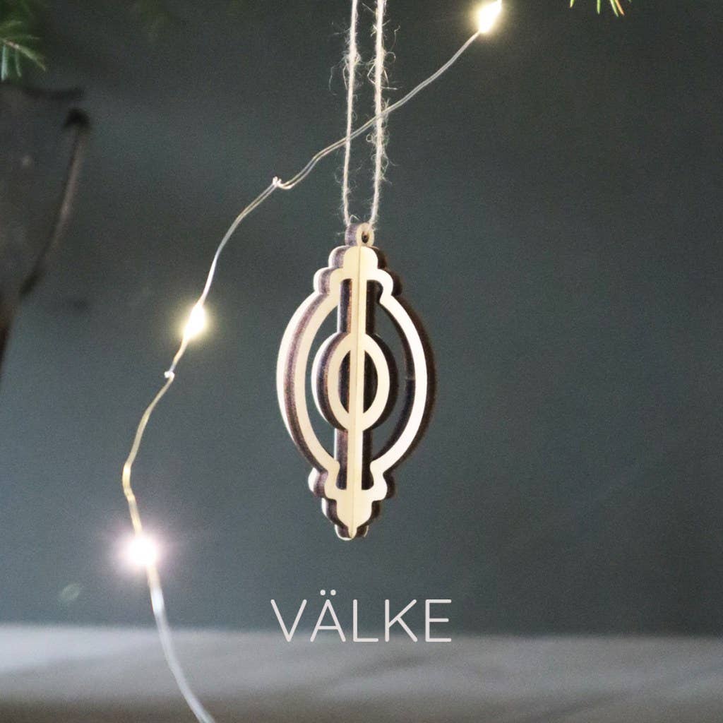 Christmas tree decors, Scandinavian Christmas 2 pcs