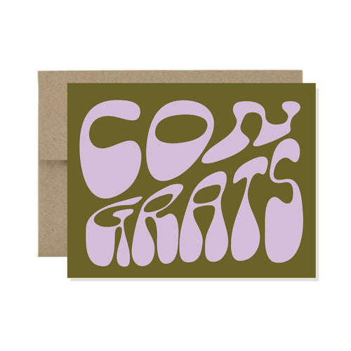 Trippy Congrats - Card