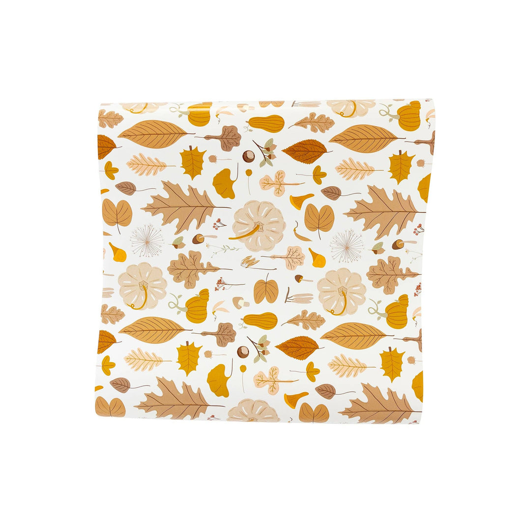 Fall Leaf Icons Paper Table Runner