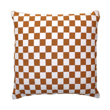 Load image into Gallery viewer, Rust Checkered Pillow Cover