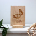 Wooden Father's Day Card • Showing Me The Way