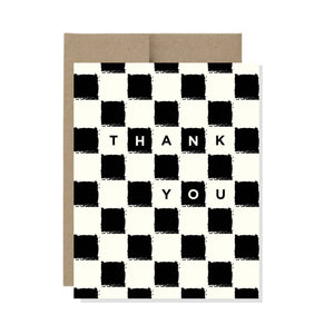 Checker Thank You - Card
