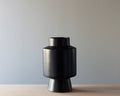 Large Mid-Century Modern Style Black Ceramic Vase