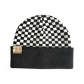 Check Yourself  Checkered Reversible Beanz Black
