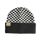 Check Yourself  Checkered Reversible Beanz Black